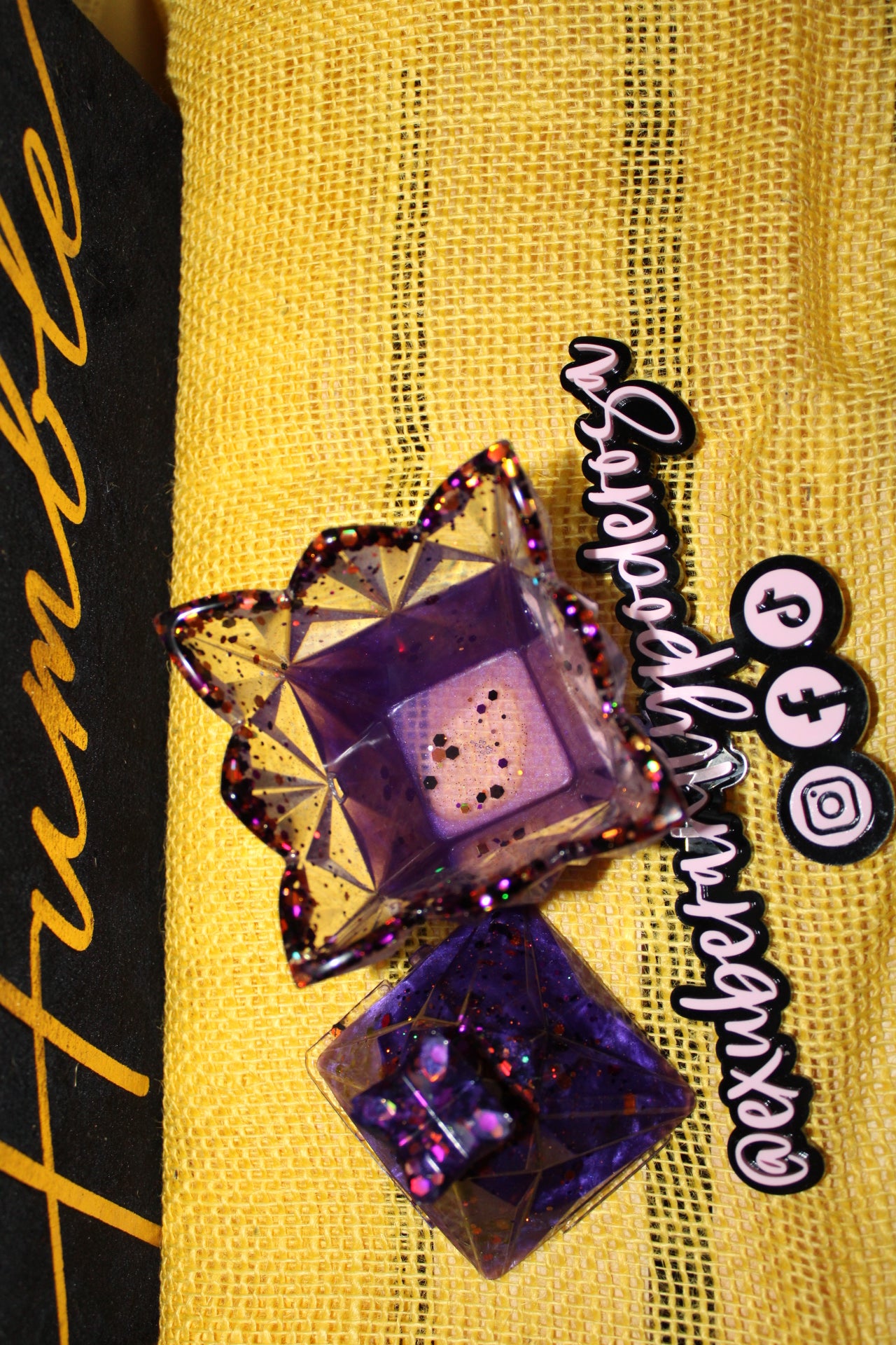 Elegant Purple Mini Jar