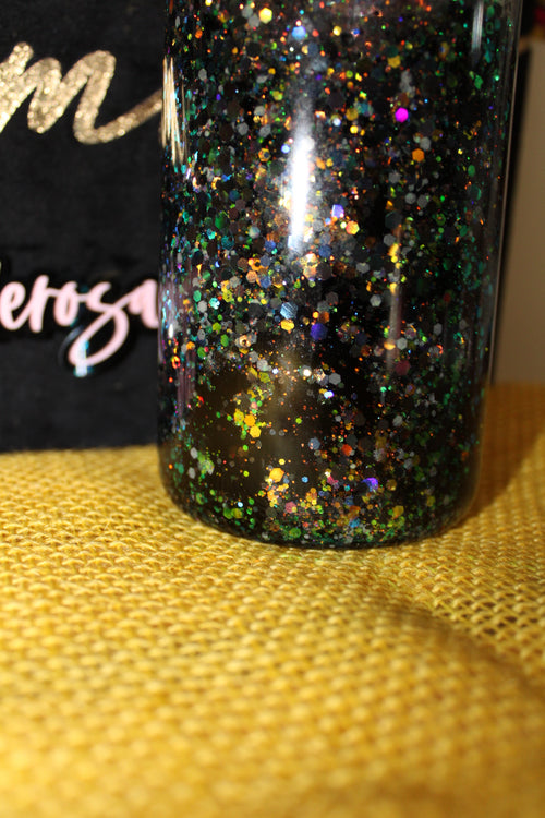 16 Oz Black Cat  Pink Halloween