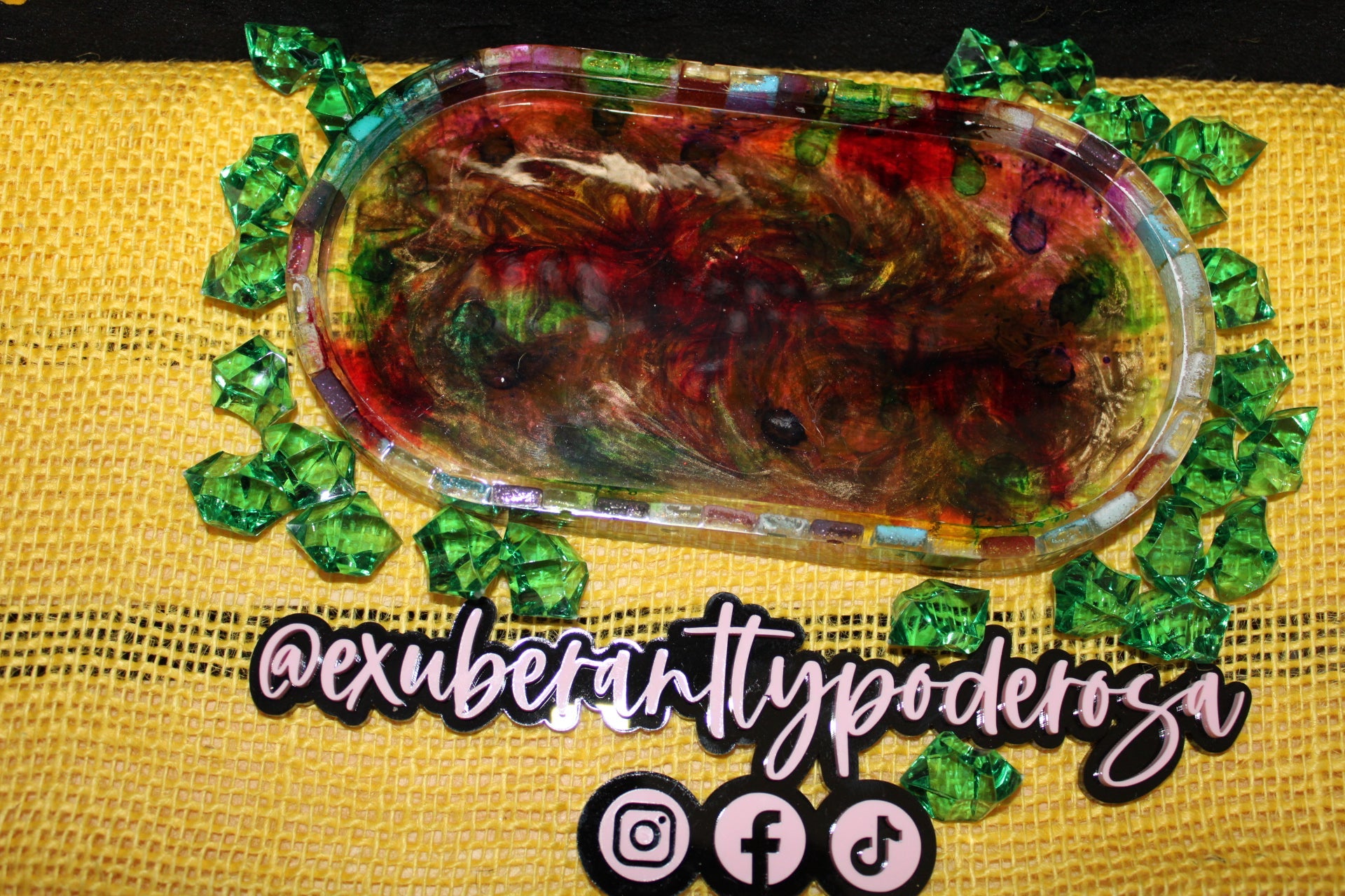 SALE**Earthy Resin Epoxy Tray