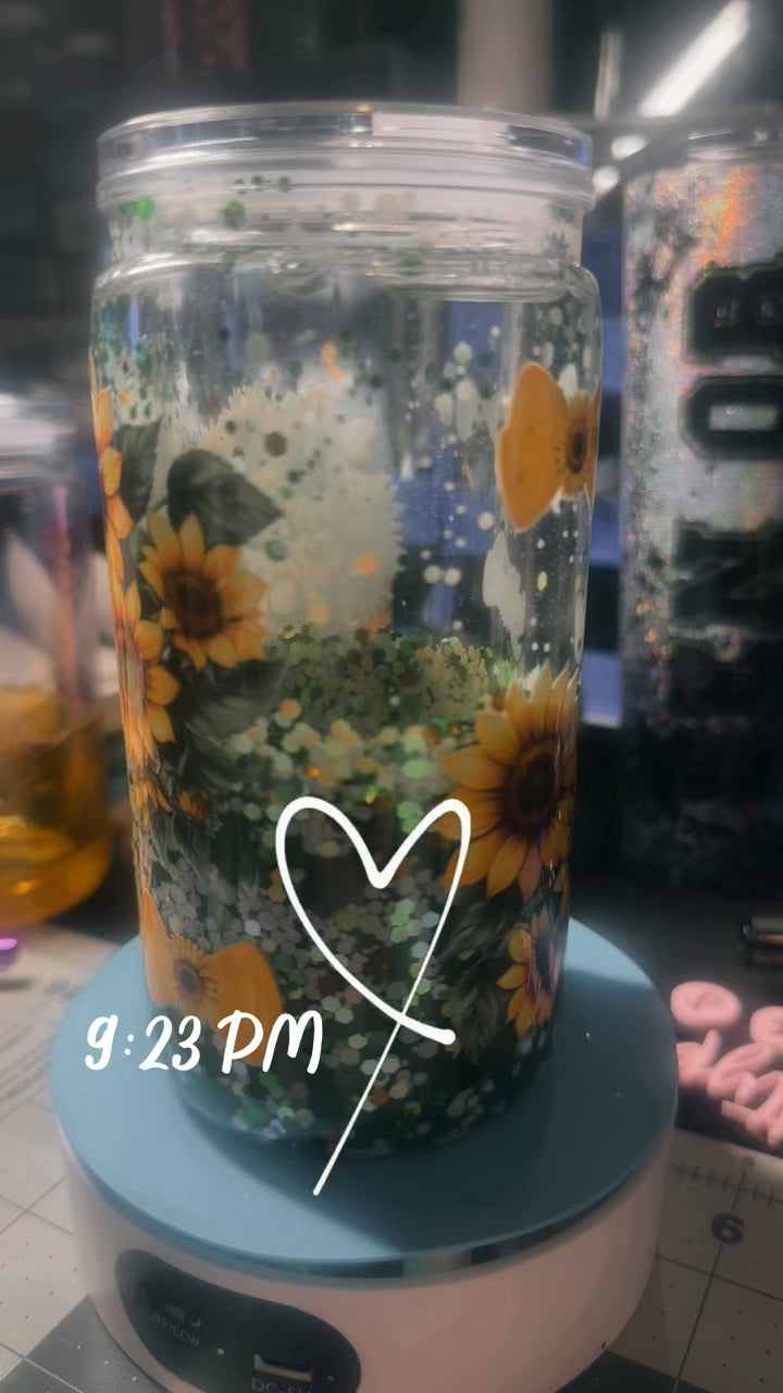 16 oz Sunflower Bows